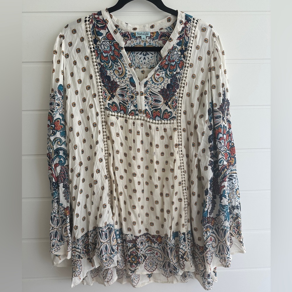 Women’s Bohemian Floral Print Top